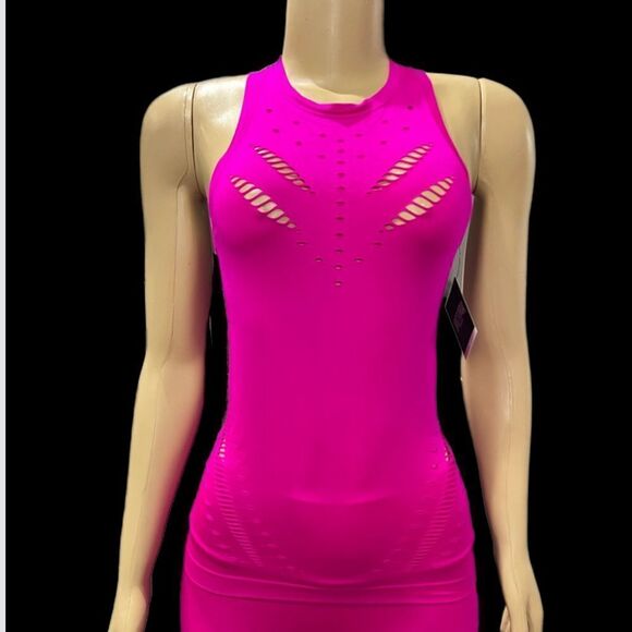 Victoria’s Secret sport Seamless set top M & Seamless High Rise tight Fuchsia S - Picture 3 of 12